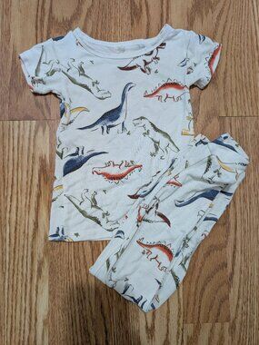Milkberry Toddler Bamboo Dinosaur Print Pajamas 2T